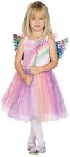 Karneval Mädchen Kostüm Fee Rainbow Fairy