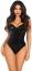 Karneval Halloween Body Pailletten schwarz