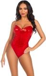 Karneval Halloween Body Pailletten rot