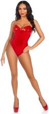 Karneval Halloween Body Pailletten rot