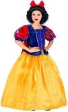Karneval Mädchen Kostüm Märchenprinzessin gelb blau